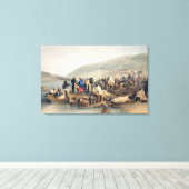 Die Einschiffung des Kranken in Balaklava Leinwanddruck (Insitu (Holzboden))