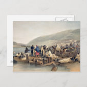 Die Einschiffung des Kranken in Balaklava Postkarte (Vorne/Hinten)