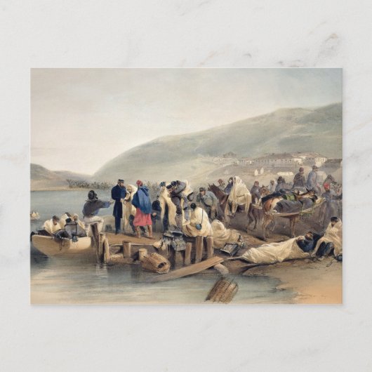 Die Einschiffung des Kranken in Balaklava Postkarte (Vorderseite)