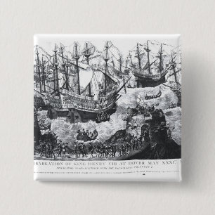 Die Einschiffung von Henry VIII in Dover Button