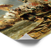 Die Einschiffung von Ruyter und William de Witt Poster (Ecke)