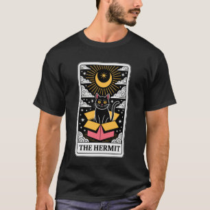 Die Einsiedler Tarotkarte Katzenliebhaber Lustige  T-Shirt