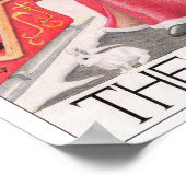 Die Einsiedler-Tarotkarte Poster (Ecke)