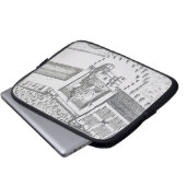 Die Einsiedlerei und der Maison Blanc am Chateau Laptopschutzhülle (Vorne Knopf)