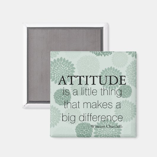 Die Einstellung der grünen Blume Magnet (Vorderseite/Rückseite)