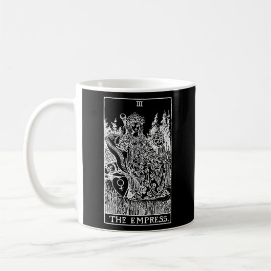 Die Einweihung der Empress Tarot Card Cartomancy Kaffeetasse (Links)