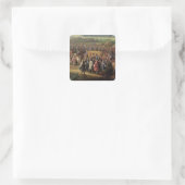 Die Einweihung der Kirche Quadratischer Aufkleber (Tasche)