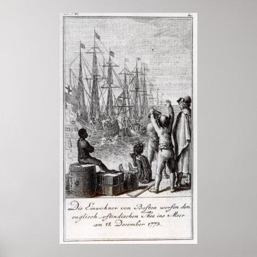 Die Einwohner von Boston Throw Poster (Vorne)