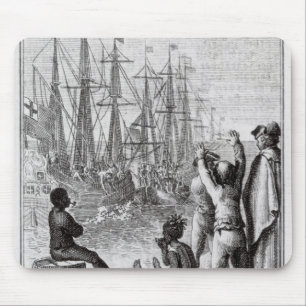 Die Einwohner von Boston-Wurf Mousepad