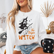 Die einzelne Hexe Vintage-Halloween