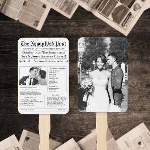 Die einzigartigen Zeitungs- und Hochzeitsprogramme Fächer