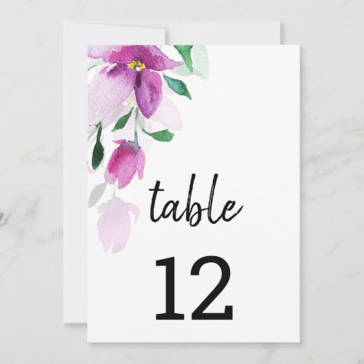 Die Einzigartigkeit der Blume der Wasserfarben des Ankündigung (Vorderseite)