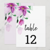 Die Einzigartigkeit der Blume der Wasserfarben des Ankündigung (Vorne/Hinten)