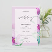 Die Einzigartigkeit der Blume der Wasserfarben des Einladung (Stehend Vorderseite)