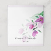 Die Einzigartigkeit der Blume der Wasserfarben des Platzkarte (Außenseite Aufgefaltet)