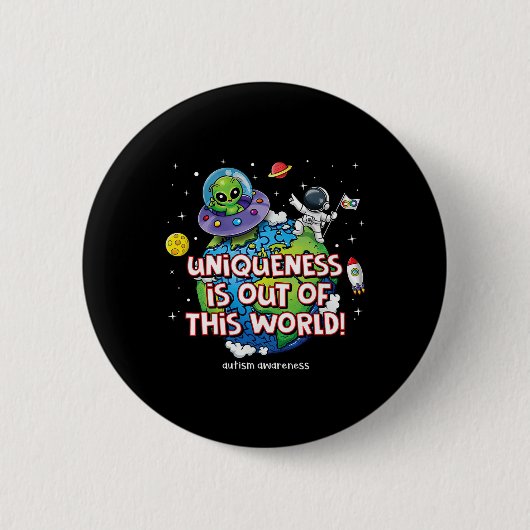 Die Einzigartigkeit dieser Welt ist das Bewusstsei Button (Vorderseite)