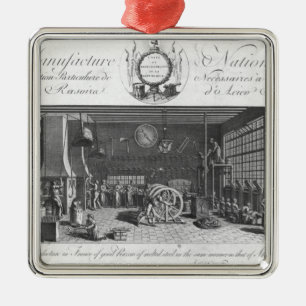 Die einzige Fertigung in Frankreich der guten Ornament Aus Metall