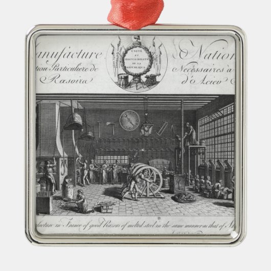 Die einzige Fertigung in Frankreich der guten Ornament Aus Metall (Vorne)