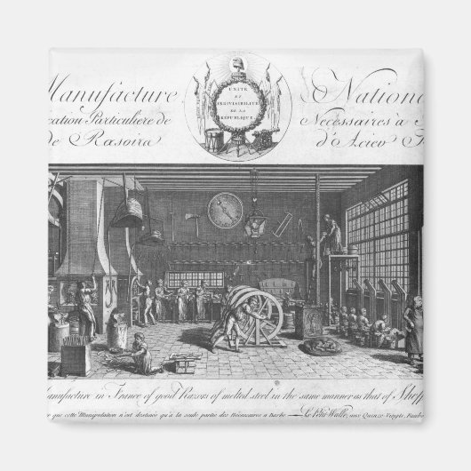 Die einzige Herstellung guter Rasierer in Frankrei Magnet (Vorne)