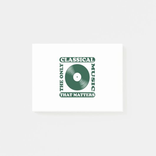 Die einzige klassische Musik Post-it Klebezettel (Vorderseite)