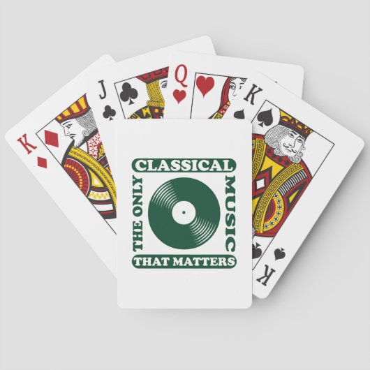 Die einzige klassische Musik Spielkarten (Rückseite)