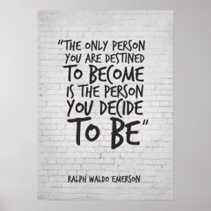 Die einzige Person, die Sie bestimmt sind, Inspira Poster