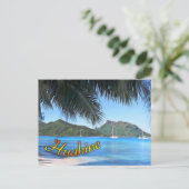 Die einzige Postkarte von Huahine (Stehend Vorderseite)