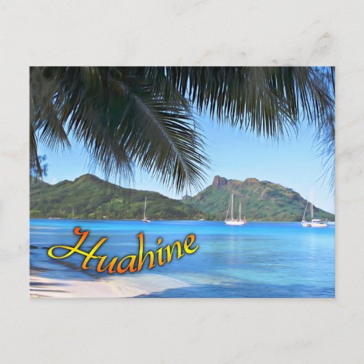 Die einzige Postkarte von Huahine (Vorderseite)