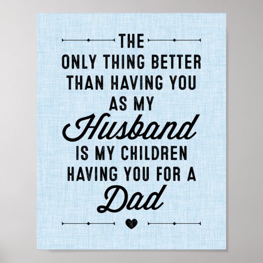 Die einzige Sache bessere Typografie drucken Poster (Vorne)