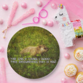 Die einzige Sache will ich dieser Groundhog Pappteller (Party)