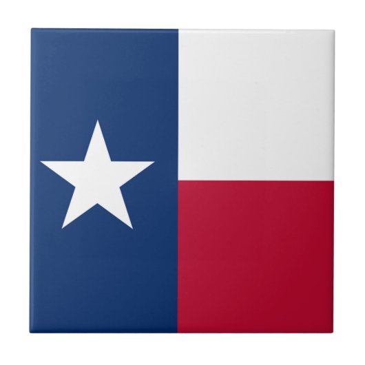 Die einzige Stern-Flaggen-Texas-Flagge Fliese (Vorderseite)