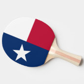 Die einzige Stern-Flaggen-Texas-Flagge Tischtennis Schläger (Seitenansicht)