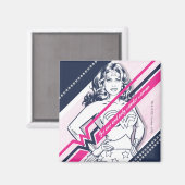 Die einzige und nur Wunder Frau Retro-Grafik Magnet (Vorderseite/Rückseite)
