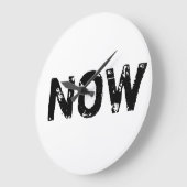 Die einzige Zeit ist jetzt Große Wanduhr (Winkel)