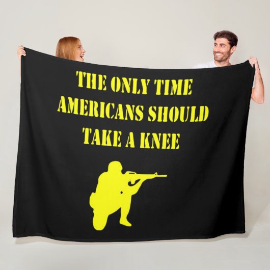 DIE EINZIGE ZEIT SOLLTEN DIE AMERIKANER VERSCHWIND FLEECEDECKE (Beispiel)