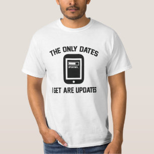 Die einzigen Daten, die ich erhalte, sind Updates T-Shirt