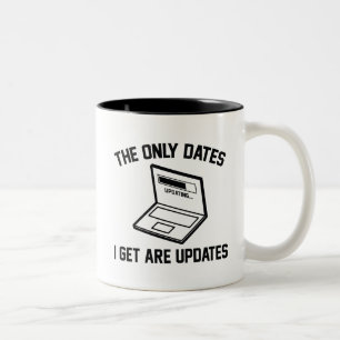 Die einzigen Daten, die ich erhalte, sind Updates Zweifarbige Tasse