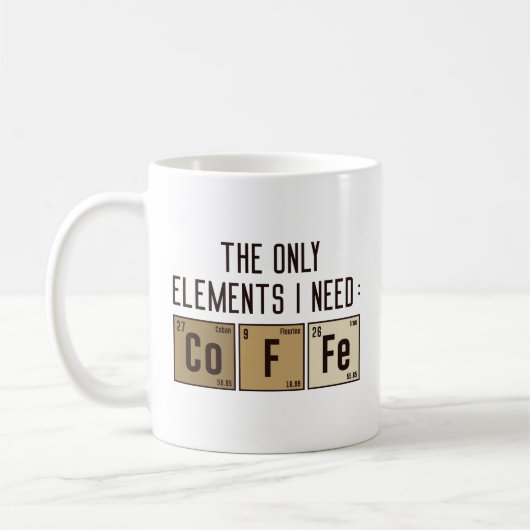 Die einzigen Elemente, die ich brauche Kaffeetasse (Links)