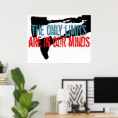 Die einzigen Grenzen liegen in unserem Geist Poster (Heimbüro)