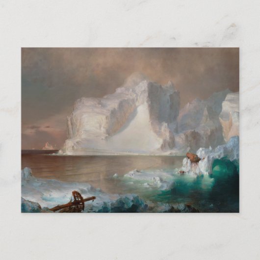 Die Eisberge der Frederic Edwin Church Postkarte (Vorderseite)