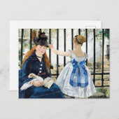 Die Eisenbahn, berühmtes Gemälde von Edouard Manet Postkarte (Vorne/Hinten)