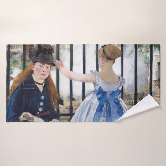 Die Eisenbahn, Edouard Manet Badehandtuch (Badehandtuch)