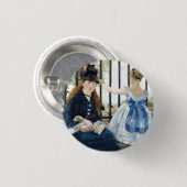Die Eisenbahn Edouard Manet Button (Vorne & Hinten)