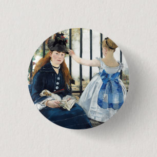 Die Eisenbahn Edouard Manet Button