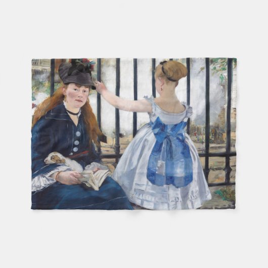 Die Eisenbahn, Edouard Manet Fleecedecke (Vorderseite (Horizontal))