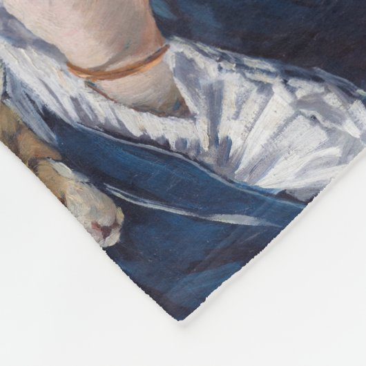 Die Eisenbahn, Edouard Manet Fleecedecke (Ecke)