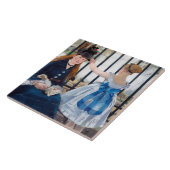 Die Eisenbahn, Edouard Manet Fliese (Seite)