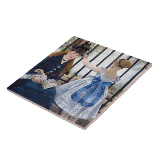 Die Eisenbahn, Edouard Manet Fliese (Seite)