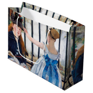Die Eisenbahn, Edouard Manet große Geschenktasche Geschenktüte