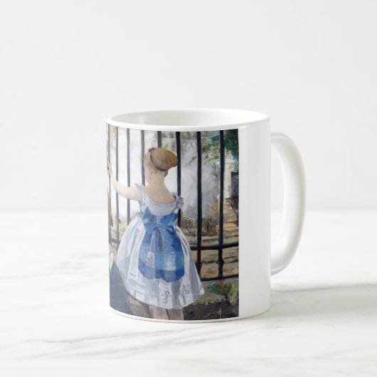 Die Eisenbahn, Edouard Manet Kaffeetasse (VorderseiteRechts)